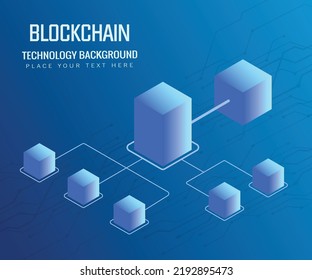 Blockchain design concept and cryptocurrency technology. Composition for the background.