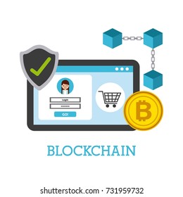 blockchain digital technology shopping online security
