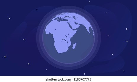 Blockchain Futuristic technology hud ui background with world globe and blockchain polygon peer to peer network. Global cryptocurrency blockchain business banner concept. Different World locations