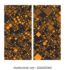 Blockchain half page banner ad. Web3 and cryptocurrency background.