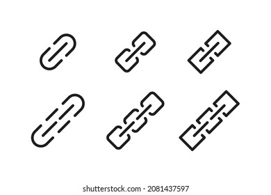 Blockchain icon. Block chain sign vector set. Link data logo symbol. Blockchain modern line icon.