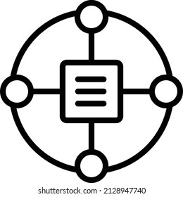 Blockchain Icon. Cryptocurrency Sign and Symbol. Payment icon, Cryptography vector icon.