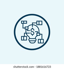 Blockchain icon isolated on white background from blockchain collection. Blockchain icon trendy and modern Blockchain symbol for logo, web, app
