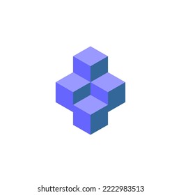 blockchain icon set, blockchain vector set flat design sign symbol
