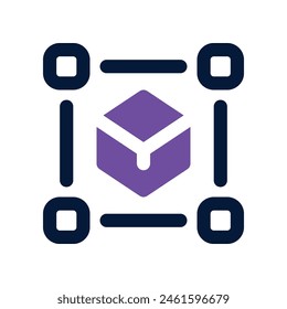 blockchain icon. vector dual tone icon for your website, mobile, presentation, and logo design.