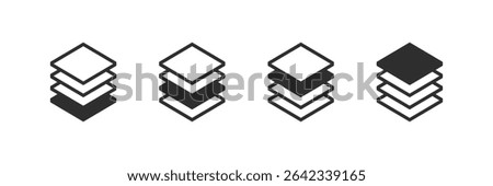 blockchain layers icon. blockchain l1,l2,l3 vector illustration