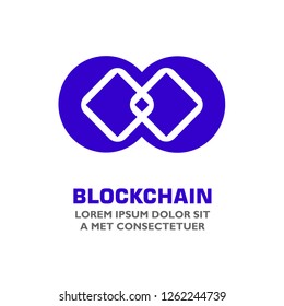 Blockchain Logo. Digital Money Account