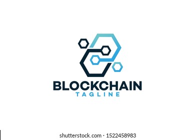 Blockchain logo icon vector isolated