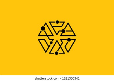 Blockchain Logo Template.
Hexagon Shape Technology Vector Design. Cryptocurrency Illustration. Outstanding professional elegant trendy awesome artistic black color blockchain icon logo.