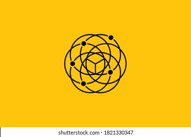 Blockchain Logo Template.
Hexagon Shape Technology Vector Design. Cryptocurrency Illustration. Outstanding professional elegant trendy awesome artistic black color blockchain icon logo.