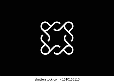 Blockchain Logo Template. Technology Vector Design. Cryptocurrency Illustration