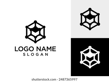 Blockchain Modern Logo Vector Design Template