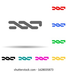 blockchain multi color style icon. Simple glyph, flat vector of crypto icons for ui and ux, website or mobile application