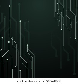 Blockchain network concept , Distributed ledger, computer connection technology, matrix coded background.