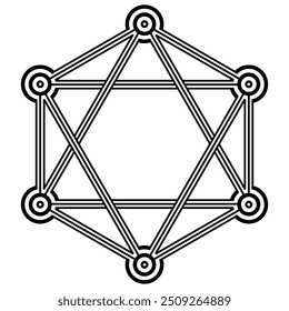 Blockchain network. Cryptocurrency. Blockchain technolog. isolated on white background. Vector illustration.