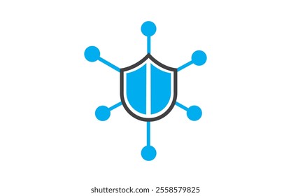 BlockChain and network icon concept or logo design vector