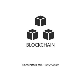 Blockchain, network icon. Vector illustration.