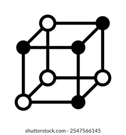 A blockchain network representing decentralized data and cryptocurrency