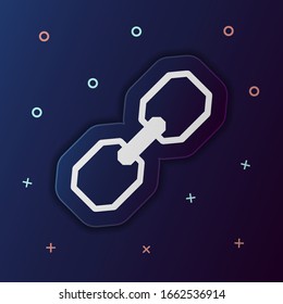 Blockchain nolan button icon. Simple thin line, outline vector of web icons for ui and ux, website or mobile application