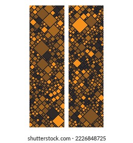 Blockchain portrait banner ad. Web3 and cryptocurrency background.