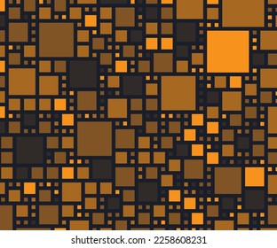 Blockchain rectangle banner ad. Web3 and cryptocurrency background.