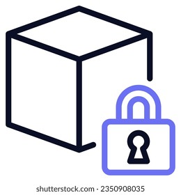 Icono de seguridad de Blockchain para uiux, infografía, etc