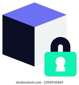 Blockchain Security Icon for uiux, infographic, etc
