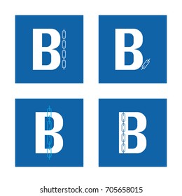 Blockchain sign symbol icon