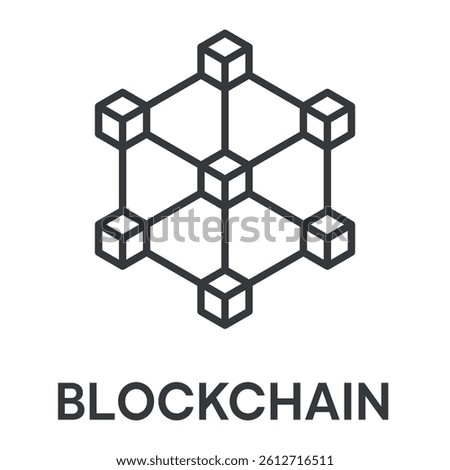 blockchain simple design icons, simple style design inspiration for any interface and purpose suitable for symbols and more