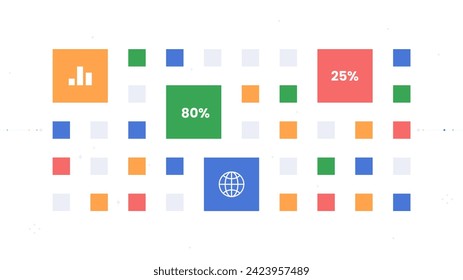 Blockchain structure concept. Cryptocurrency and modern technologies. Investment and trading, economy. Poster or banner. Cartoon flat vector illustration isolated on white background