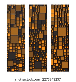 Blockchain super skyscraper banner ad. Web3 and cryptocurrency background.