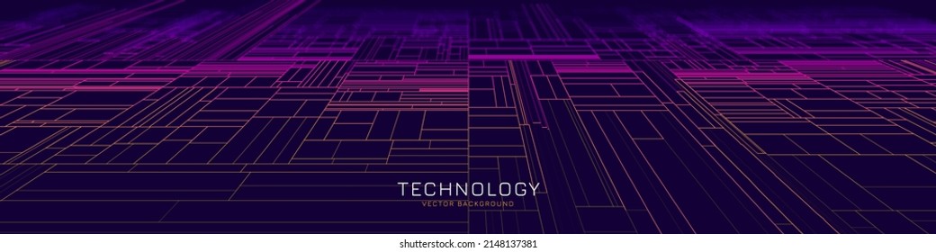 Fondo de la tecnología Blockchain. Resumen Colorido Cuadrícula de Tecnología. Validación de Bloques de Flujo de Grandes Datos en el Concepto de Blockchain. Resumen de líneas 3D. Ilustración vectorial.