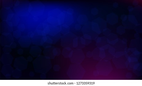 Blockchain Technology Background. Blue Digital Pattern. Blockchain Vector Concept Illustration. Bussines Concept Banner. Vector  Technology Blockchain Background.
