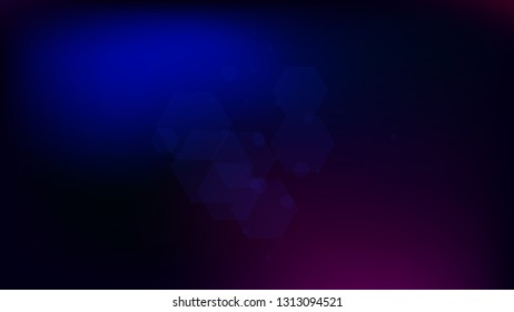 Blockchain Technology Background. Blue Digital Pattern. Blockchain Vector Concept Illustration. Bussines Concept Banner. Vector  Technology Blockchain Background.