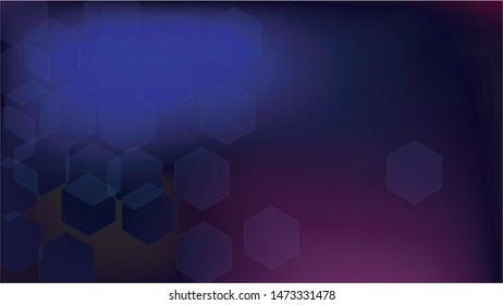 Blockchain Technology Background. Blue Digital Pattern. Bussines Concept Banner. Blockchain Vector Concept Illustration. Vector  Technology Blockchain Background.