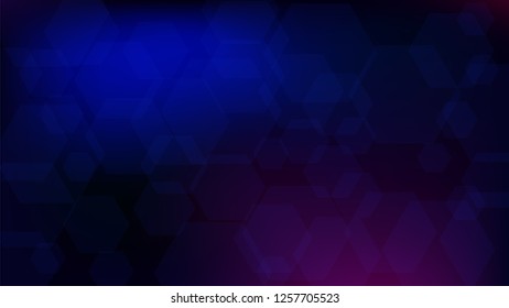 Blockchain Technology Background. Bussines Concept Banner. Blue Digital Pattern. Blockchain Vector Concept Illustration. Vector  Technology Blockchain Background.