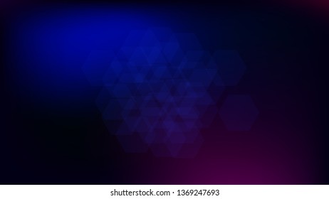 Blockchain Technology Background. Bussines Concept Banner. Blue Digital Pattern. Blockchain Vector Concept Illustration. Vector  Technology Blockchain Background.