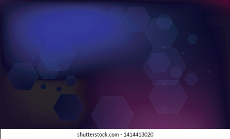 Blockchain Technology Background. Bussines Concept Banner. Blockchain Vector Concept Illustration. Blue Digital Pattern. Vector  Technology Blockchain Background.
