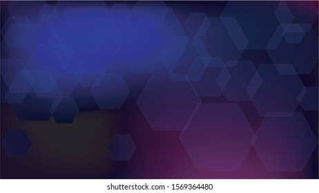 Blockchain Technology Background. Bussines Concept Banner. Blue Digital Pattern. Blockchain Vector Concept Illustration. Vector  Technology Blockchain Background.
