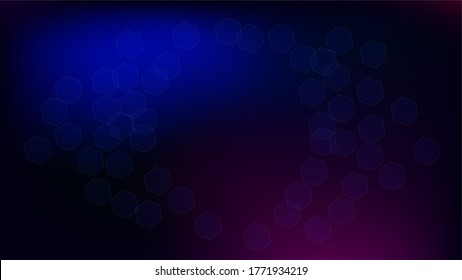 Blockchain Technology Background. Bussines Concept Banner. Blockchain Vector Concept Illustration. Blue Digital Pattern. Vector  Technology Blockchain Background.