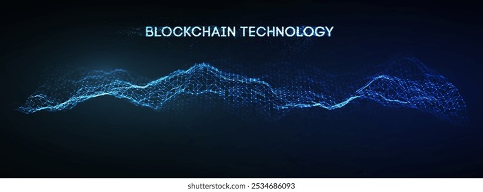 Histórico da tecnologia Blockchain. Criptomoeda fintech bloco cadeia rede e conceito de programação. Segwit.