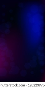 Blockchain Technology Background. Digital Tehnology Backdrop. Vertical Template BG for Mobile Device. Futuristic Cyberspace with Hexagon Fractals. Vector  Technology Blockchain Background.