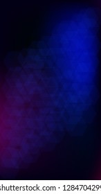 Blockchain Technology Background. Digital Tehnology Backdrop. Futuristic Cyberspace with Hexagon Fractals. Vertical Template BG for Mobile Device. Vector  Technology Blockchain Background.