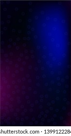 Blockchain Technology Background. Digital Tehnology Backdrop. Vertical Template BG for Mobile Device. Futuristic Cyberspace with Hexagon Fractals. Vector  Technology Blockchain Background.