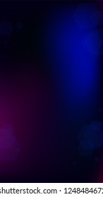 Blockchain Technology Background. Futuristic Cyberspace with Hexagon Fractals. Digital Tehnology Backdrop. Vertical Template BG for Mobile Device. Vector  Technology Blockchain Background.