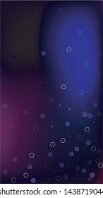 Blockchain Technology Background. Futuristic Cyberspace with Hexagon Fractals. Vertical Template BG for Mobile Device. Digital Tehnology Backdrop. Vector  Technology Blockchain Background.