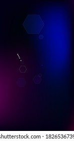 Blockchain Technology Background. Futuristic Cyberspace with Hexagon Fractals. Vertical Template BG for Mobile Device. Digital Tehnology Backdrop. Vector  Technology Blockchain Background.