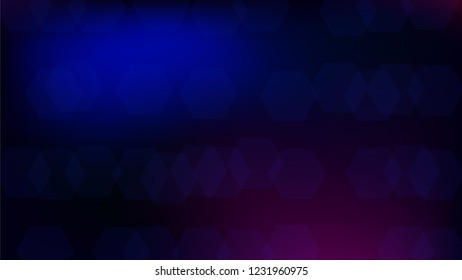 Blockchain Technology Background. Blockchain Vector Concept Illustration. Bussines Concept Banner. Blue Digital Pattern. Vector  Technology Blockchain Background.