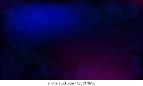 Blockchain Technology Background. Blockchain Vector Concept Illustration. Bussines Concept Banner. Blue Digital Pattern. Vector  Technology Blockchain Background.