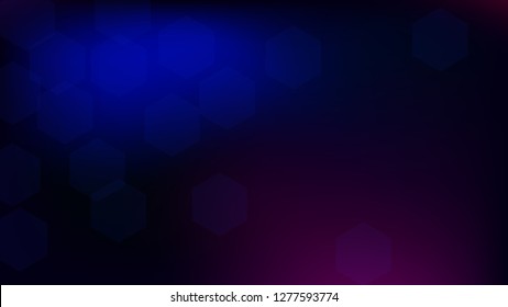 Blockchain Technology Background. Blockchain Vector Concept Illustration. Bussines Concept Banner. Blue Digital Pattern. Vector  Technology Blockchain Background.